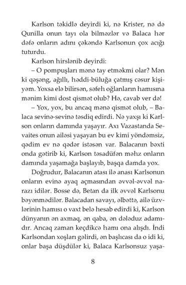 Damda yaşayan Karlson yenə də dəcəllik edir (yumşaq cild)