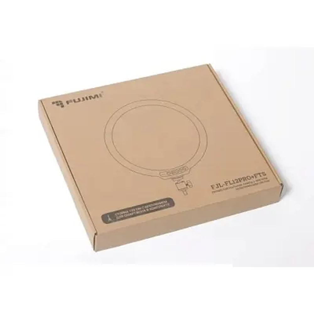 Профессиональная лампа Fujimi FJL-FL12PRO+FTS с мягким заполняющим светом + стойка 133 см с креплением для смартфона