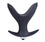 Анальный расширитель силиконовый с вибрацией Onjoy Silicone Collection (Цвет: черный)