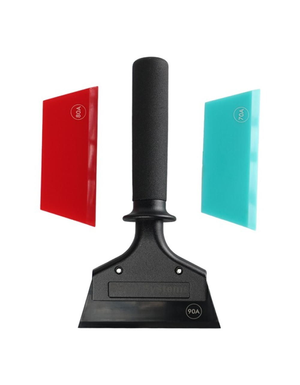 Shine Systems Набор для тонировки, 1 ручка 3 ракеля разной твердости 90А, 80А,70А