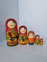 Матрешка "с курочкой" традиция 5мест