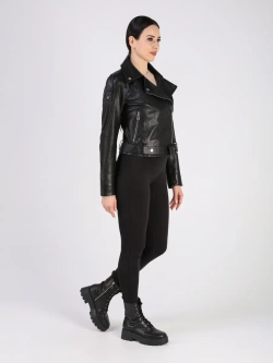 Кожаная куртка демисезонная косуха