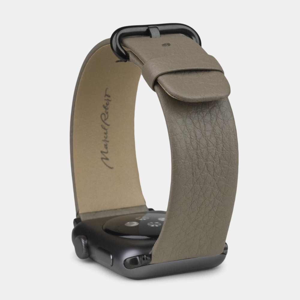 Ремешок для Apple Watch 44/45/46 mm из кожи теленка, цвета мусс