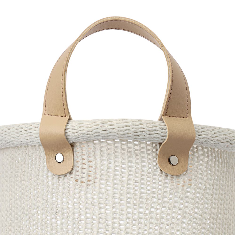 Корзина для хранения Sustainable collection, Ø22х23 см, молочная