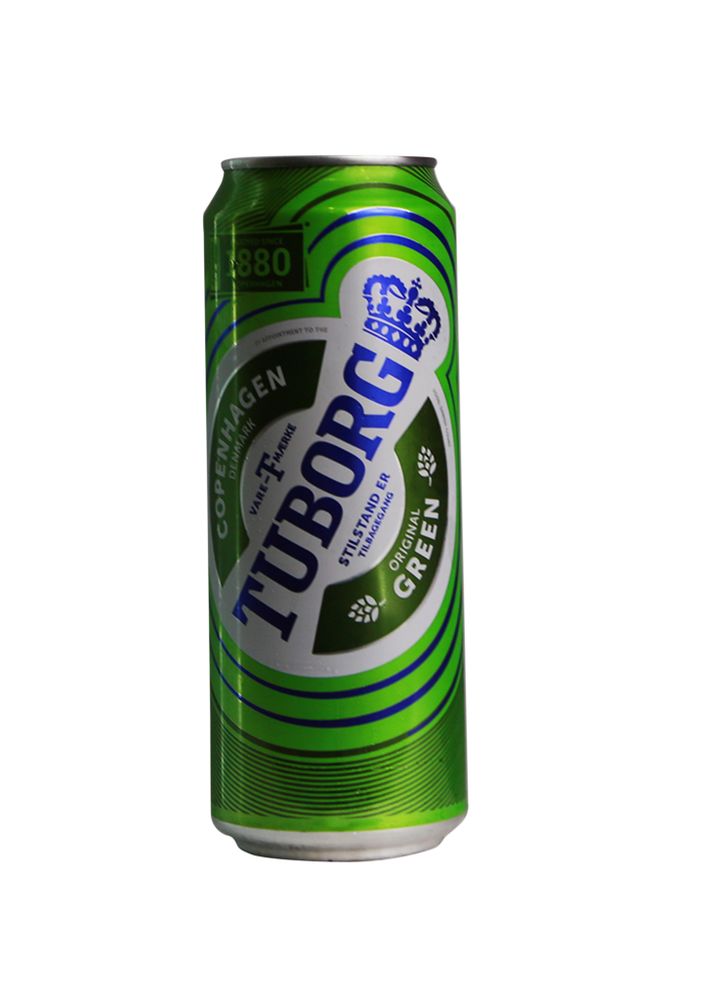 Пиво Tuborg Green светлое пастеризованное 0.45 л.ж/б