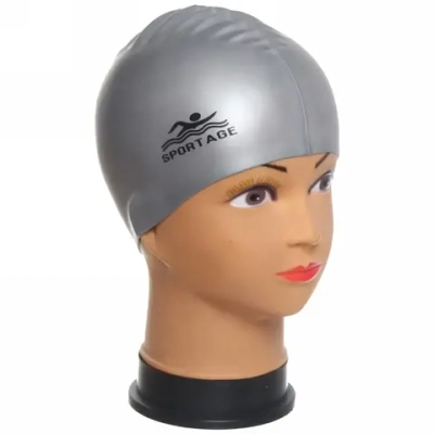 Шапочка для плавания силиконовая Sportage One Color (микс цветов)