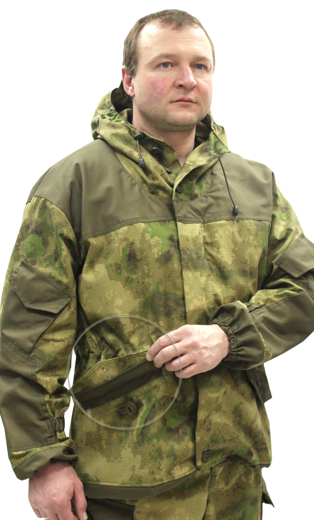 Костюм Горка NEW Рип-стоп цв. Атак зеленый с накладками