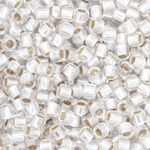 Японский бисер TOHO Round 8/0 (№21F), с внутренним серебрением, прозрачный матовый