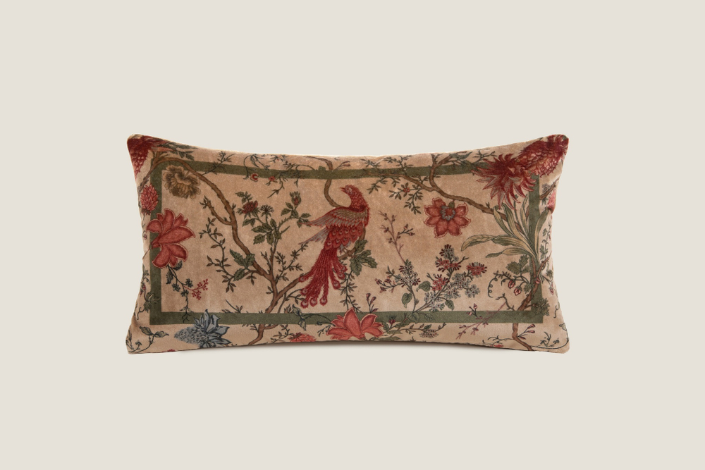 Подушка декоративная 30х60 Frati Home Райская птица Beige бежевый