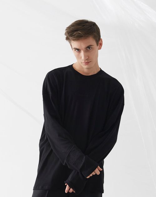 Лонгслив Une Petite Emeute Black Butterfly черный