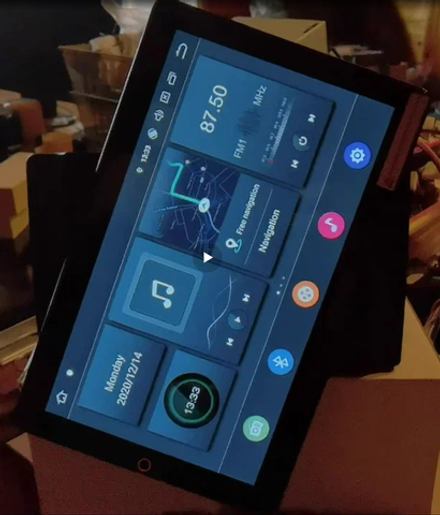Магнитола с вращающимся экраном 13.3" - Carmedia OL-1013-Q  Android 10, ТОП процессор, 6Гб-128Гб, CarPlay 4G-SIM слот