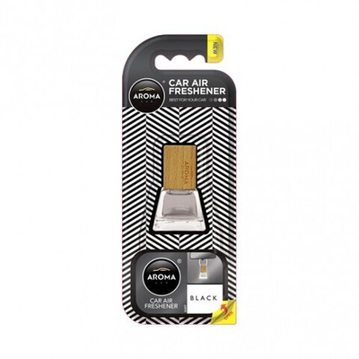 AROMA CAR Ароматизатор воздуха Aroma Car PRESTIGE WOOD BLACK подвесной