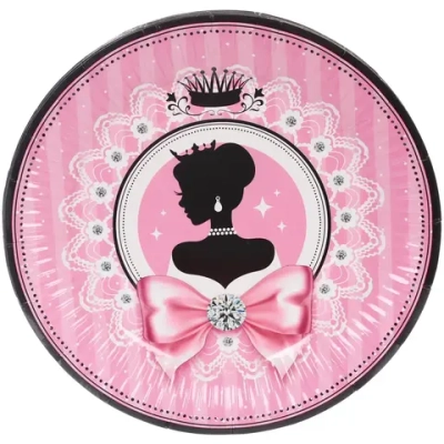 Тарелка бумажная 18 см в наборе 10 шт «Очаровательный образ»
