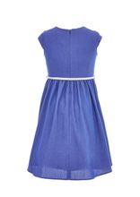 Платье с аппликацией из пайеток Silver Spoon Casual синее