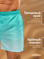 Шорты плавки Gradient Legenda укороченные зеленый