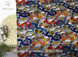 Футер 2-нитка НАЧЕС драконы