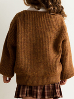 Кардиган с бантиками, Горчичный