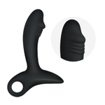 Вибромассажер простаты Spartacus 10 режимов черный 10,5 см