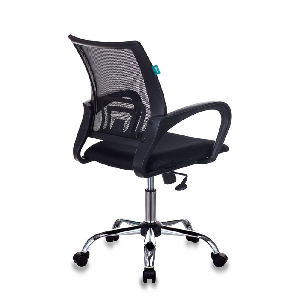 Кресло оператора Бюрократ CH-695N/SL/BLACK, CH, спинка сетка черная TW-01, сиденье ткань черная TW-11, механизм качания (до 150кг)