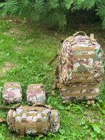 Рюкзак тактический Legioner 55 л с подсумками Cordura 600D Мультикам