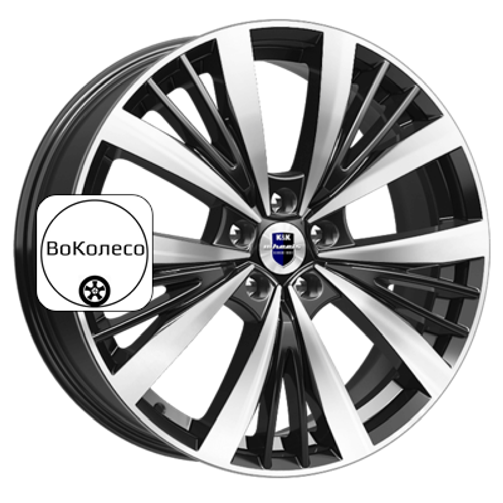 7,5x19/5x120 ET40 D72,6 Марвел (КС881) Алмаз черный K&K