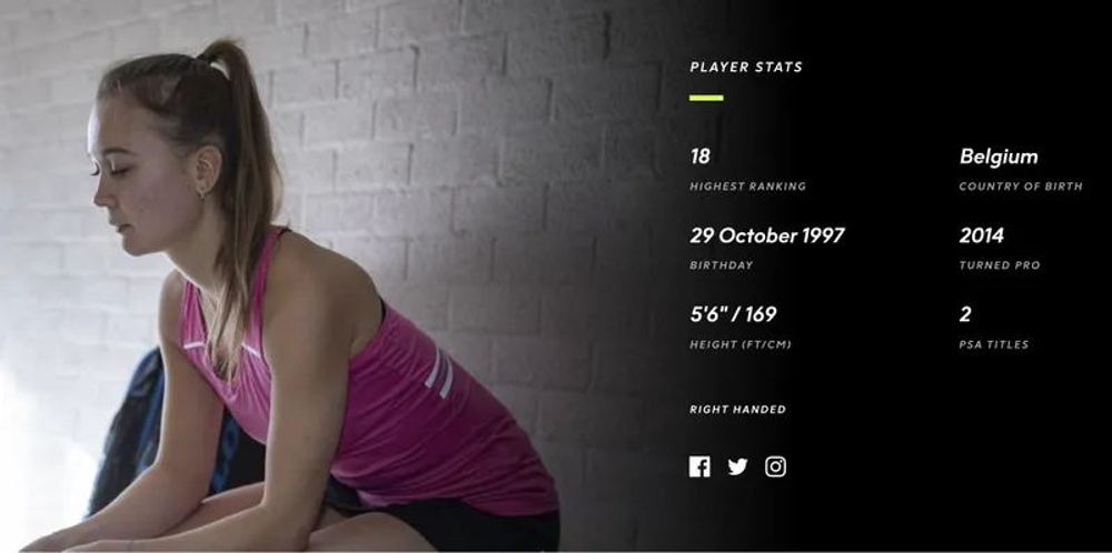 DUNLOP, Revelation 125 NH Sonic Core, (Tinne Gilis), (2020), Squash Racket