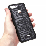 Панель из экокожи Рептилия для Xiaomi Redmi 6, 010027 Коричневый