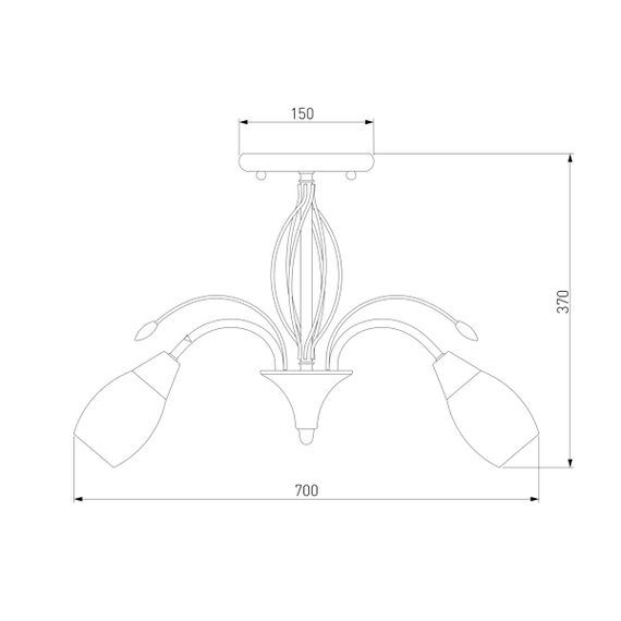 Потолочная люстра Eurosvet 30280/8 античная бронза