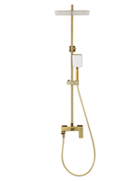 Душевая система WONZON & WOGHAND CUBE 2.0, Брашированное золото (WW-88047068-BG)