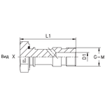 Болт BANJO BSP 1/2"