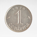 France, 1 Centime 1970 - 5th Republic, VF