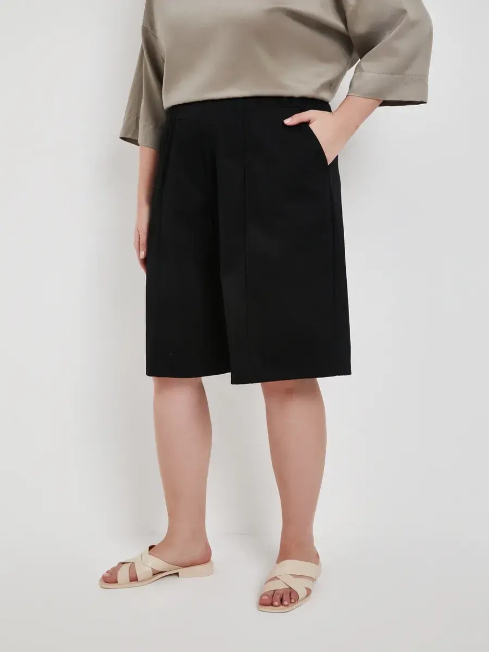 Шорты бермуды хлопковые