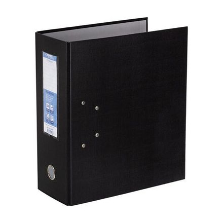 Папка-регистратор 125мм, бумвинил, Expert Complete ClassicHC, карман на корешке, черный, 2 механизма