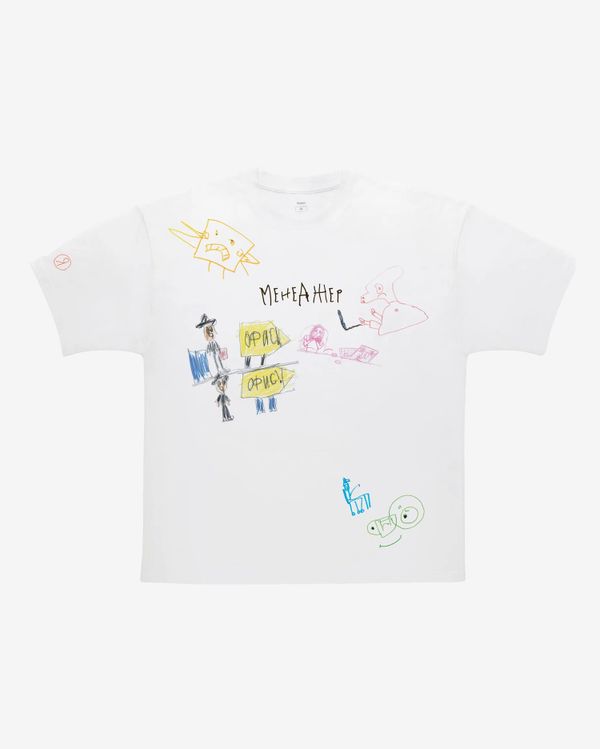 Футболка «Менеджер» белая - фото 1