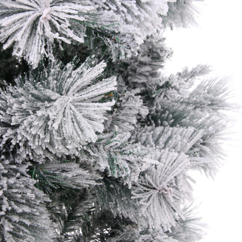 Елка «Зимняя метель» 210 см, ПВХ+леска с белым напылением (970 веток)