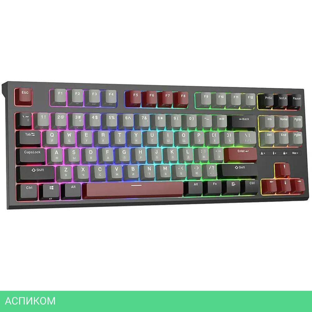Клавиатура Royal Kludge RKR87 Red switch/Black/Gray/Red