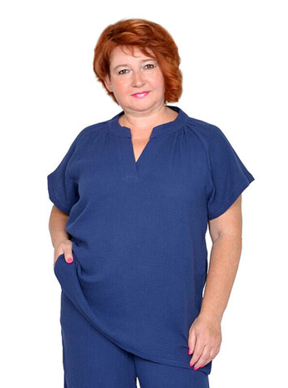 Рубашка из муслина Океан