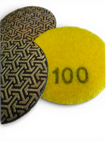 Алмазный круг для сухой и мокрой шлифовки (АГШК) Ø50мм, P100