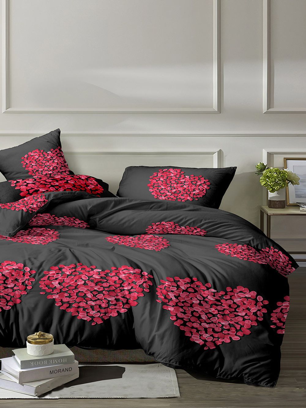 Постельное белье Simple House "Монтуар (полиэстер)" 1,5-сп Наволочка 50х70 см 1 шт Простынь 150х215 см Пододеяльник 145х215 см