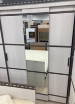 Шкаф-купе Ольга-13 ЛДСП ясень анкор темн/ясень анкор св