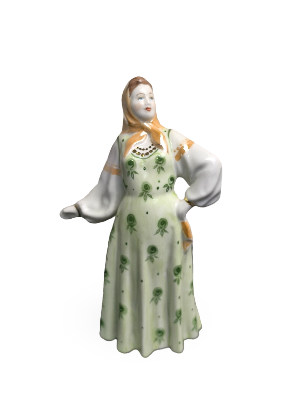 Фарфоровая статуэтка "Плясунья Даша" (Дулёво)