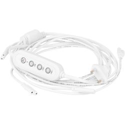 Разветвитель сетевой для линейных светильников ЭРА 4х IEC C7 2pin+timer на 4 точки с таймером 9 12 15H 2м