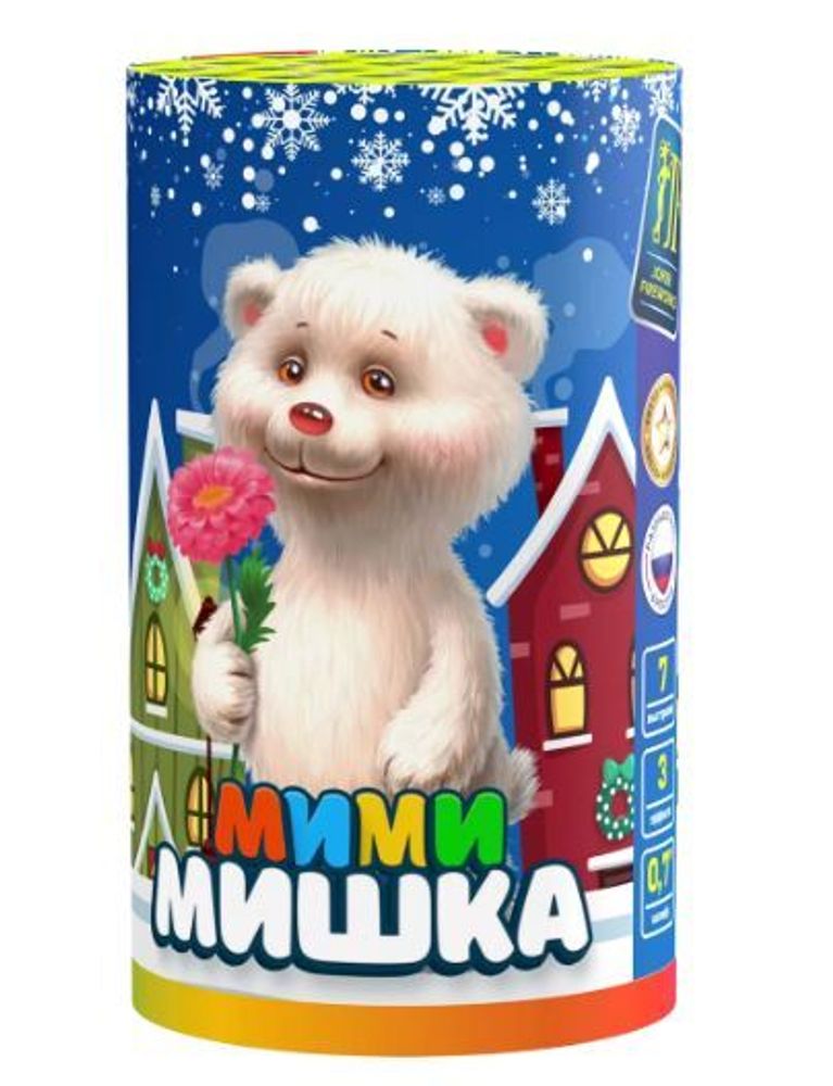 Салют Мими Мишка 7 залпов 0.8 калибр JF C20-7/01 Joker
