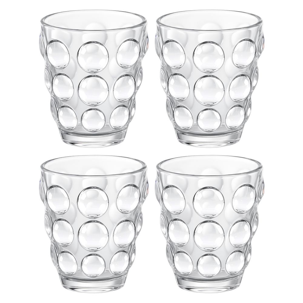 НАБОР СТАКАНОВ "BUBBLES" 4 ШТ./280 МЛ