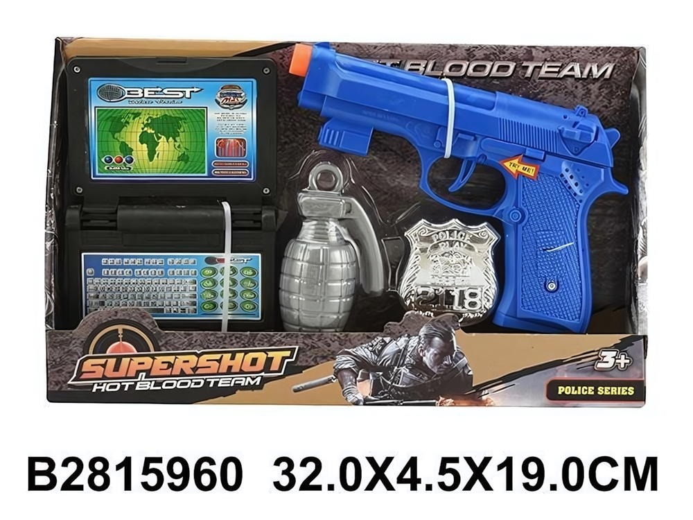 Пистолет на батарейках, коробка 290-21