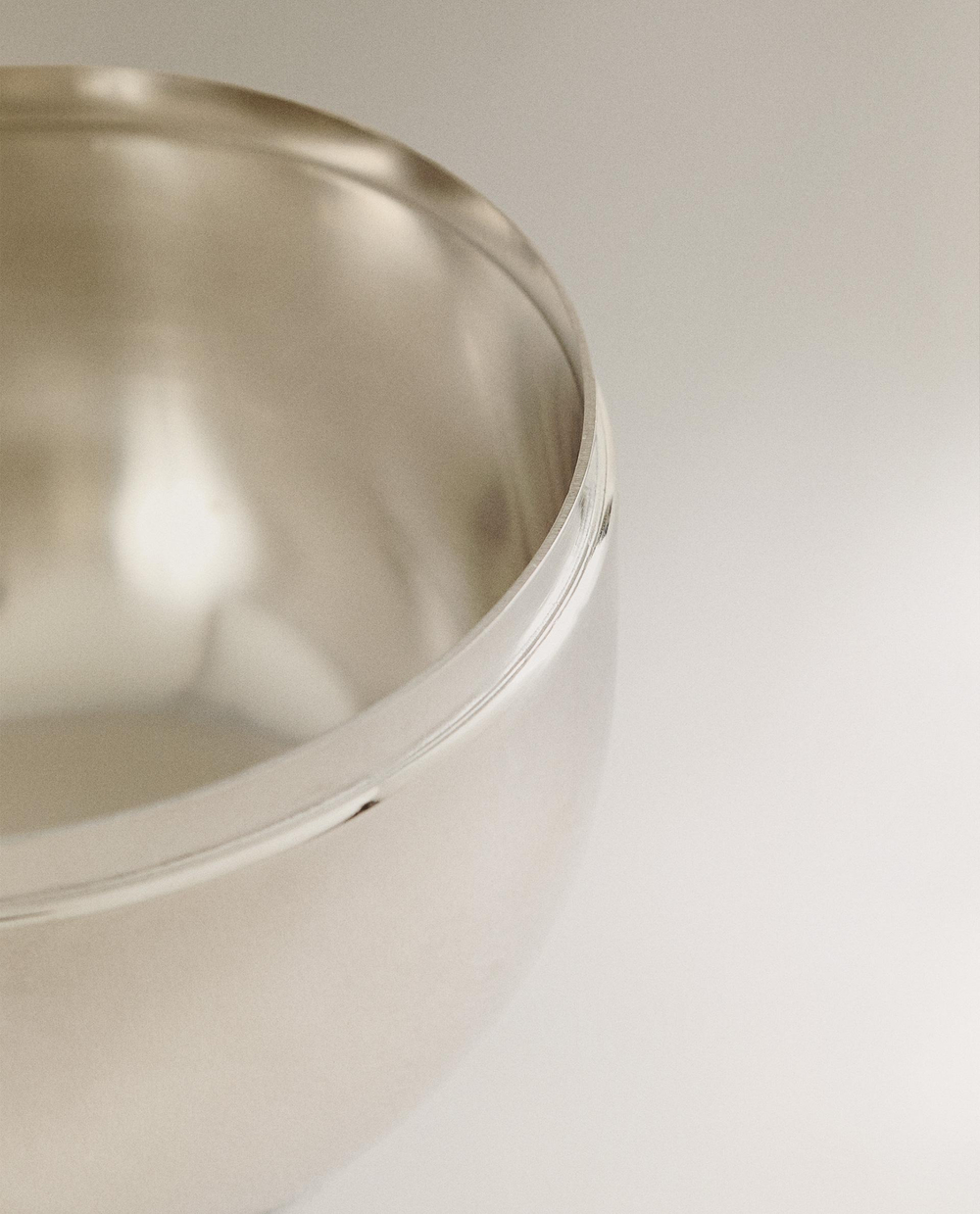 Zara Home Коробка для хранения из нержавеющей стали, цвет серебристый, 8 см