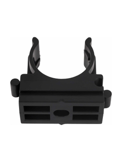 Крепеж-клипса для труб Gigant прямой монтаж D20 черная 100шт 123937