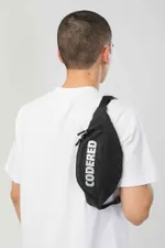 Сумка поясная Codered Hip Bag Черный микрофибра/Светоотражающий принт