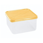 Контейнер для продуктов "Modena" квадратный 1,2л с гибкой крышкой (бледно-желтый)