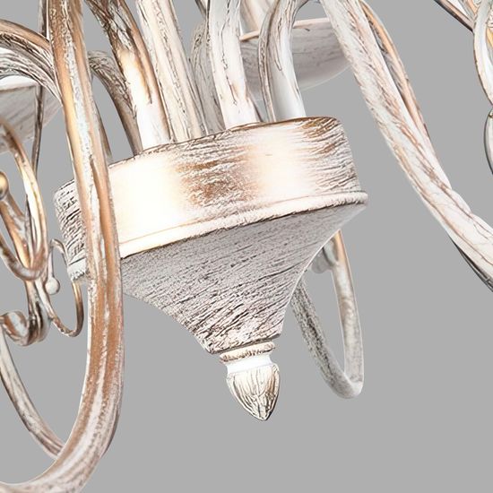 22404/8 / подвесной светильник /   белый с золотом